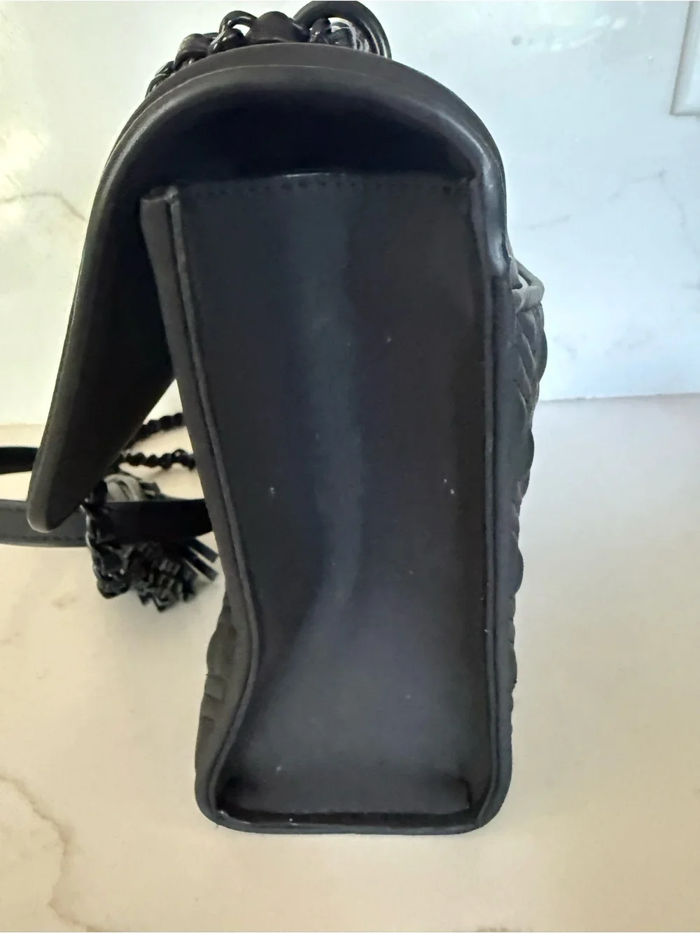 Tory Burch Fleming Matte Crossbody Black/Black.